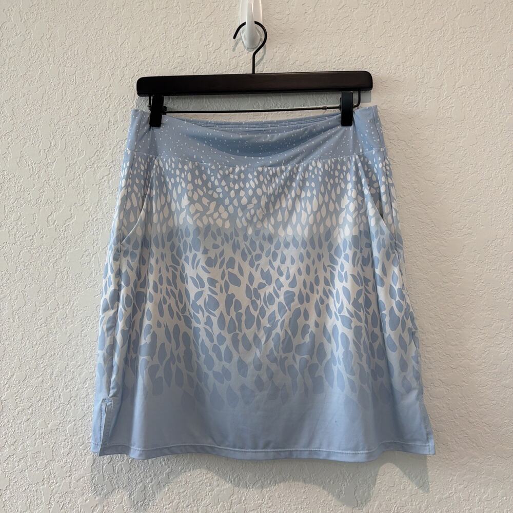 Acegolfs Blue White Golf Skirt With Shorts Size Medium Pockets